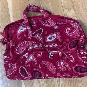 Vera Bradley red paisley laptop case